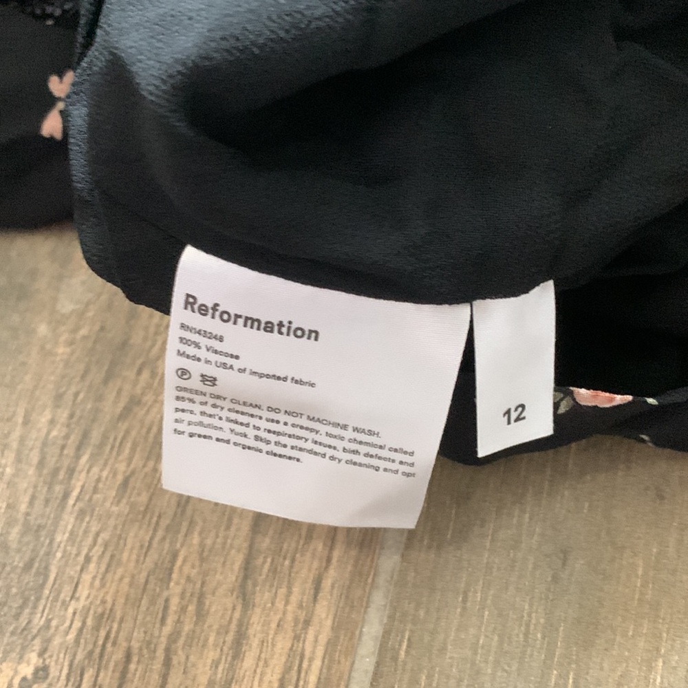 NEW Reformation Floral Portia Jumpsuit Size 12 - Picture 7 of 7